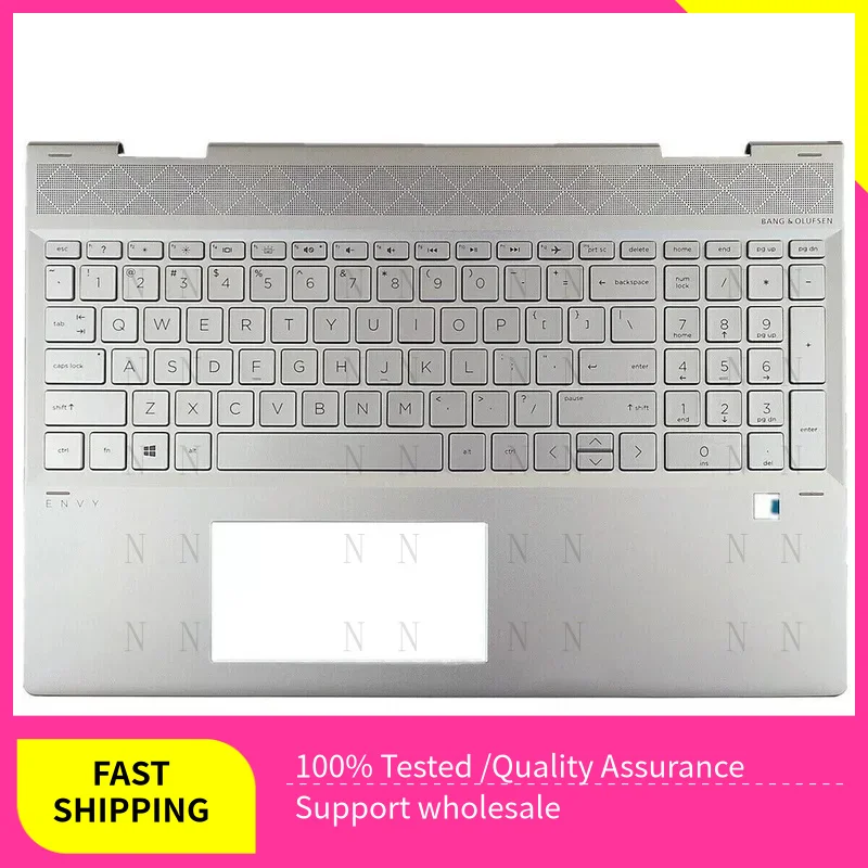 

Y New FOR HP ENVY X360 15-DR 15M-DR 15M-DR0012DX Palmrest Keyboard Backlit L53815-001