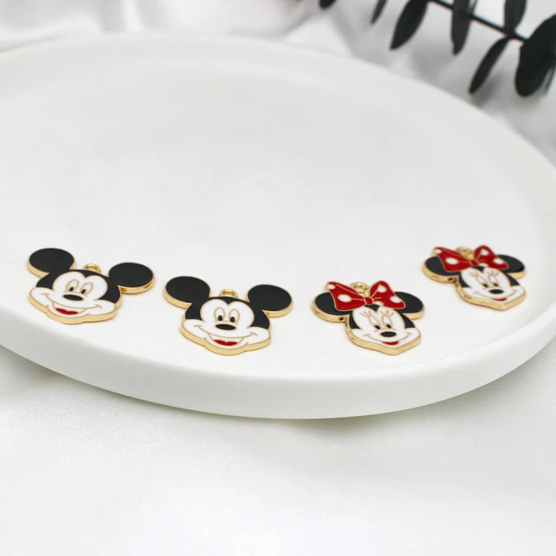 Disney Mickey Minnie simpatico cartone animato topolino gioielli collana ciondolo piccolo ciondolo accessori materiali fatti a mano fai da te