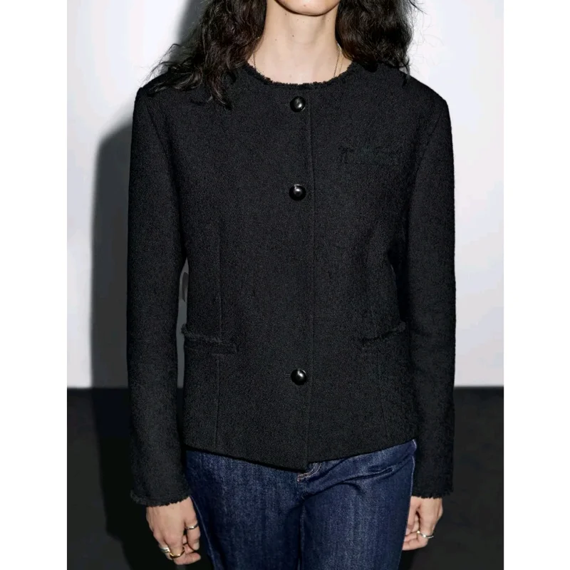 

Новое осеннее женское пальто MD Faion ort, круглое, на пуговицах, из смеси хлопка, полиэстер, повседневное, подходит для поездок на работу