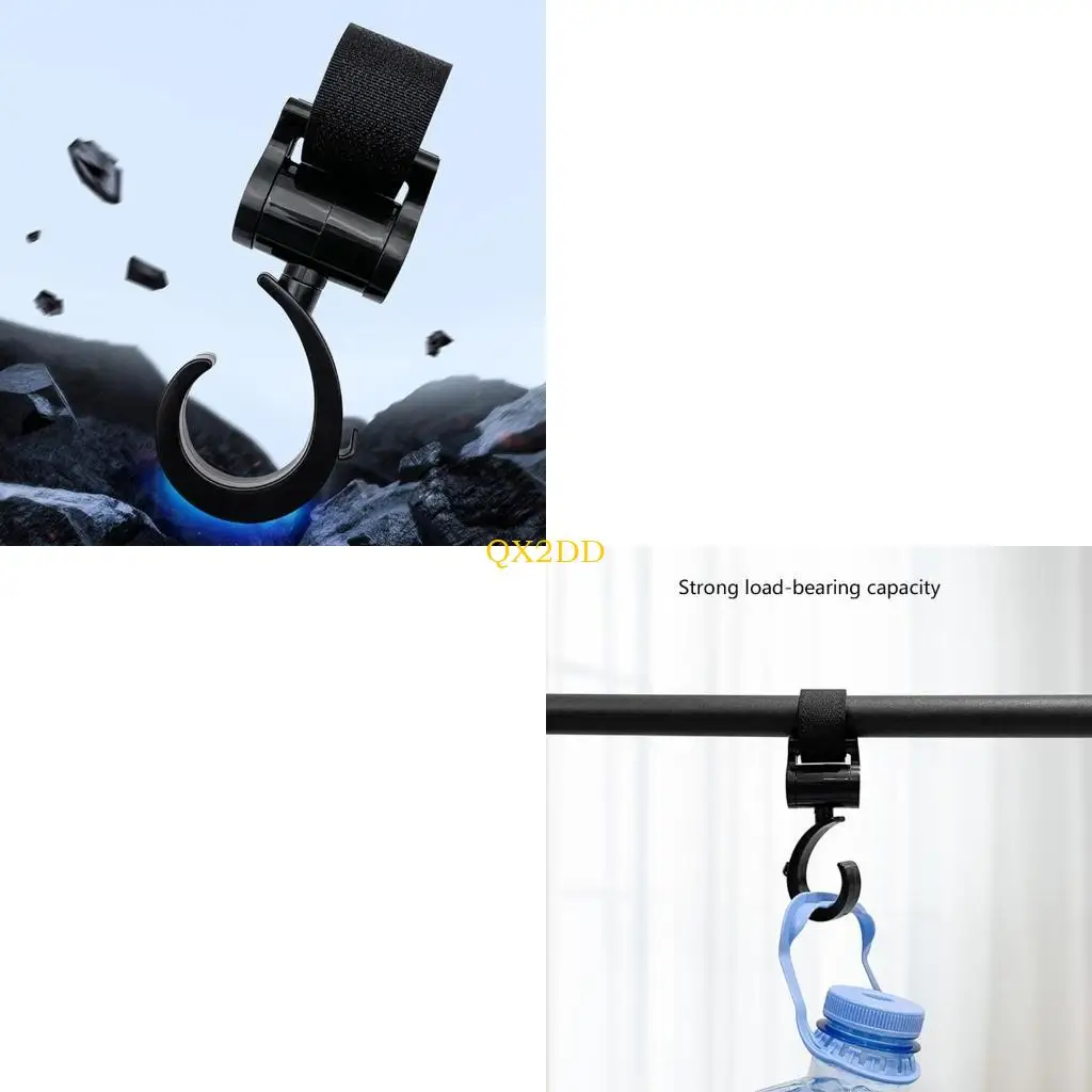 

QX2D 1Pc/2Pcs 360 Degree Rotating Baby Strollers Hook Multifunctional Hanger for Easy Convenience Use Enhancing Durability