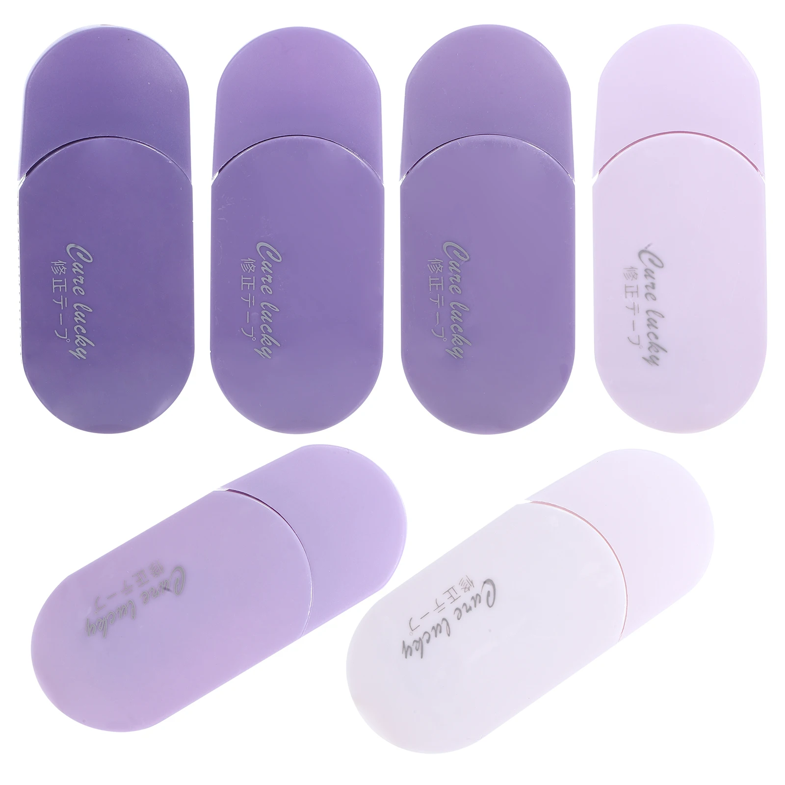 

6 Pcs Correction Tape Tape Clean Portable School Plastic Double Sided Roller Student Office Supplies
