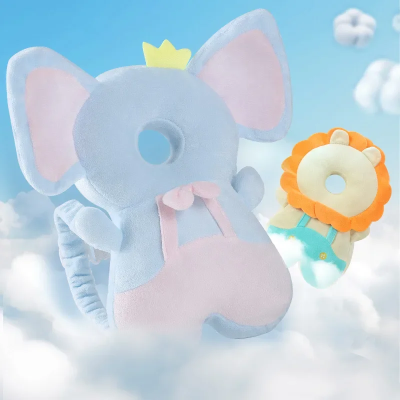 Toddler Head Protector (1-3T) - Safety Cushion Pad with Angel Bee Cartoon Protective Headgear for Back & Head Injury Prevention