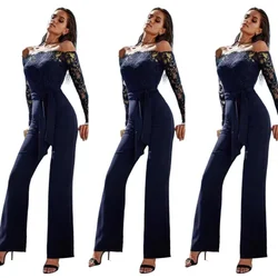 Yoga Pants Maternity Clothing Sets Women Lace Jumpsuits  Backless Sleeveless Long Rompers Summer Slim Playsuit Clubwear