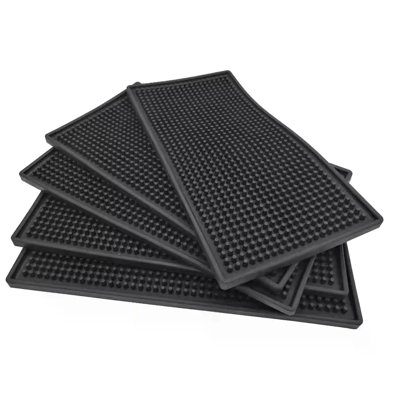 Bar Mat Rubber Coffee Bar Mats Anti-slip PVC Cup Mat Waterproof Drain Mat