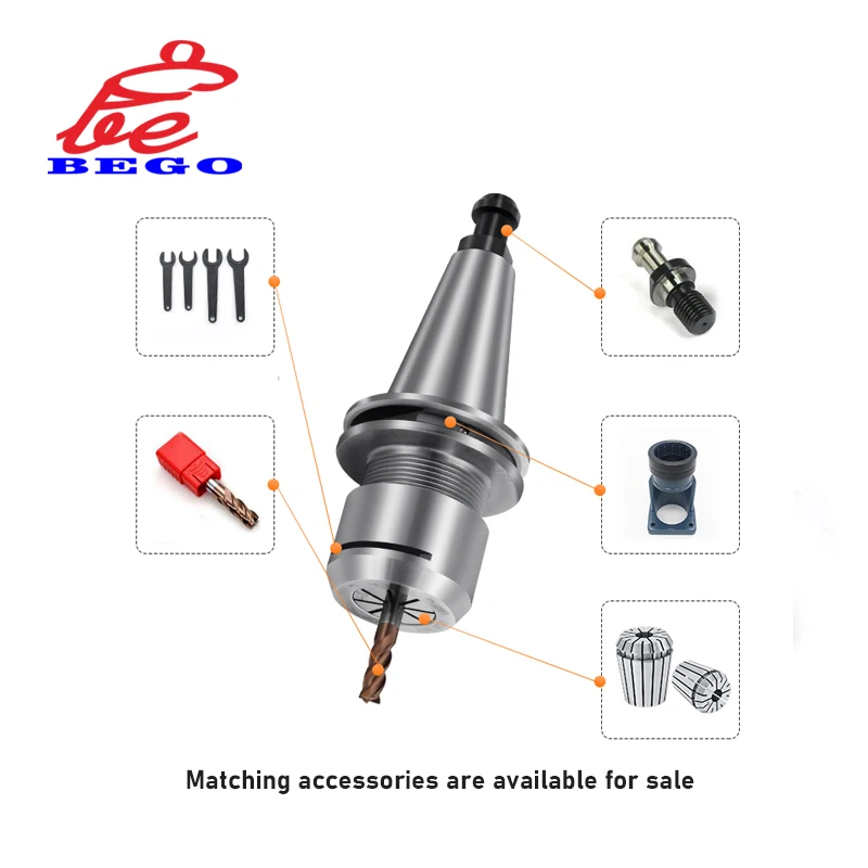 Precision 0.002 ISO10 ISO20 ISO25 ISO30 ER11 ER16 ER20 ER32 SK10 tool holder iso er tool holder g2.5 30000~50000rpm + Pull Stud