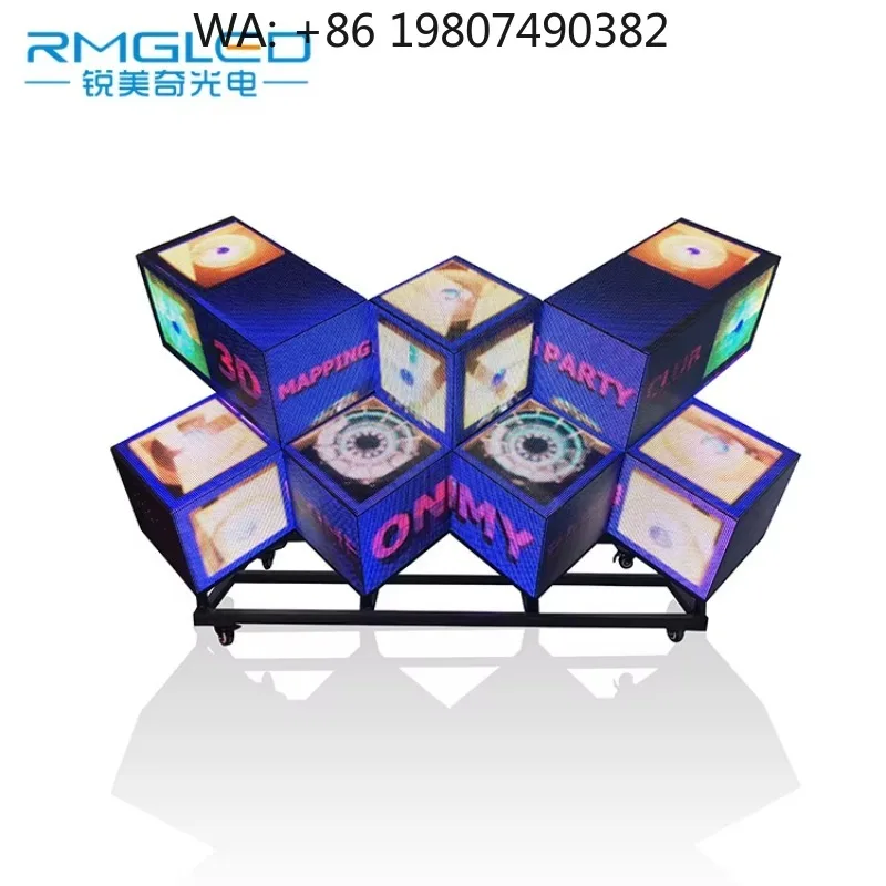 Entertainment Nightclub Shaped DJ Table LED Display Matrix Control Lighting Screen for Bar Stage Booth Decor