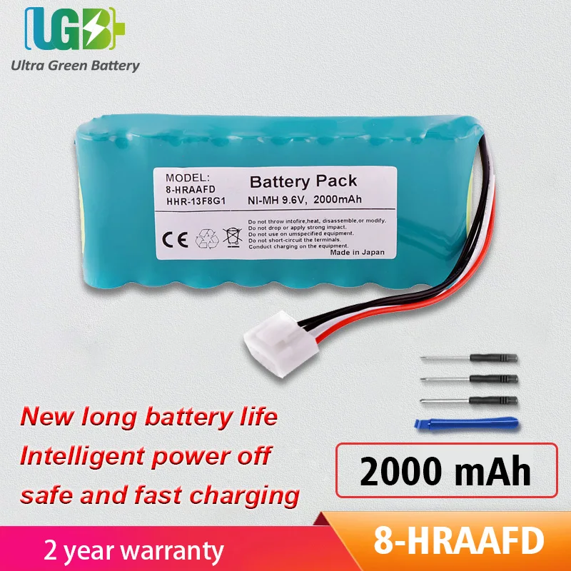 

UGB New 8-HRAAFD Battery For Fukuda HHR-13F8G1 FCP-2155 FX-2111 Battery 2000mAh 9.6V