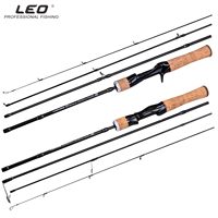 LEO Fishing Rod Casting/Spinning Rod Several Short Sections Fish Rod Telescopic Rod 1.8M-2.7M High Carbon Lure Rod Traveling Rod