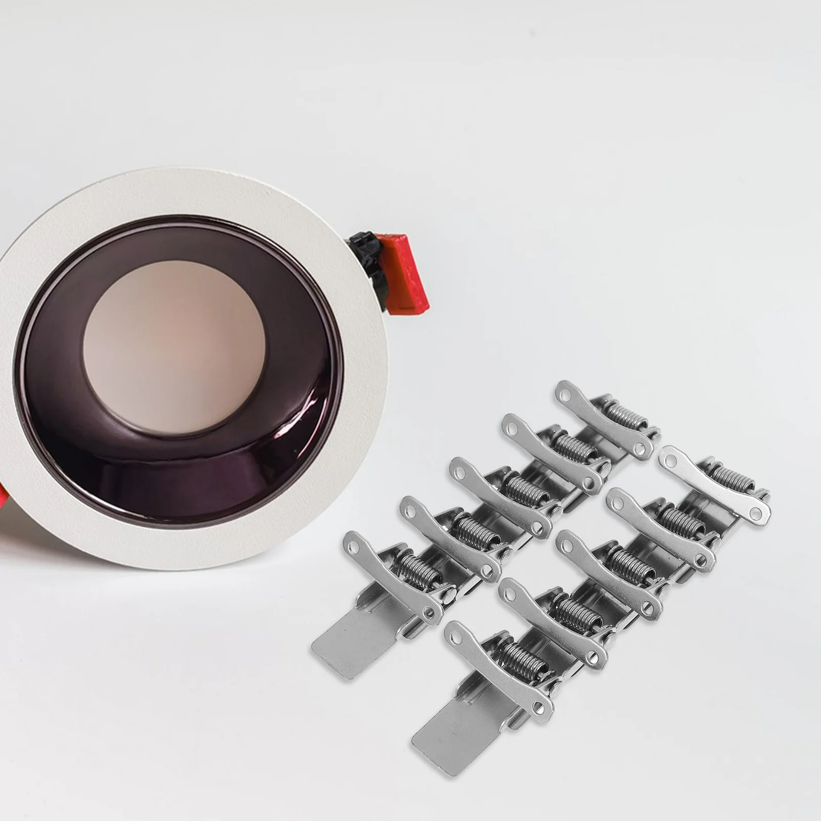 

10Pcs Spring Clip Brackets for Recessed Light Downlight Panel Lamp Ceiling Light Mounting Clamps Spotlight on Clip