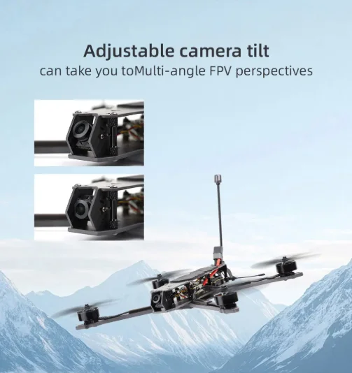 

HGLRC MY7 Аналоговый дрон FPV дальнего действия с двигателем 2810 1350 кВ и квадрокоптером VTX мощностью 2,5 Вт, 6S для исследования