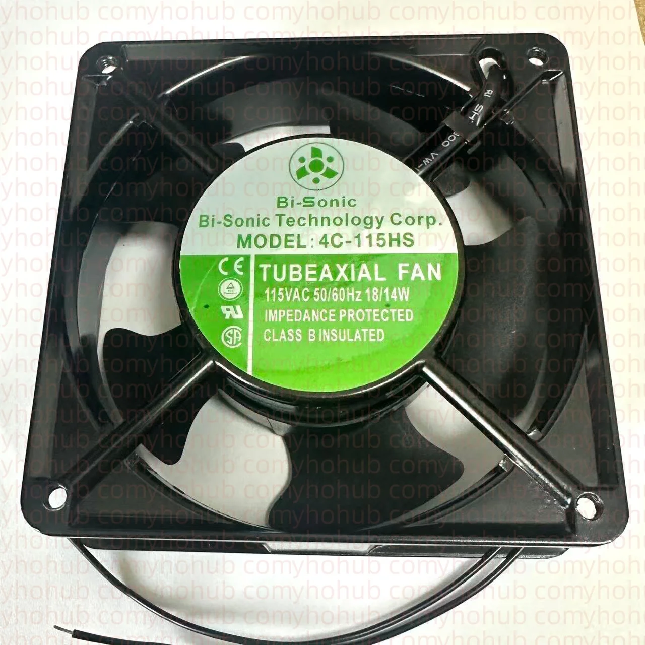 

Bi-Sonic 4C-115HS AC 115V 18W 120x120x38mm Server Cooling Fan