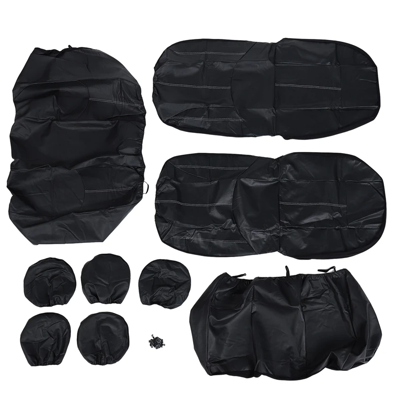 

1 Set Blcak Car Cushion Universal Cover Seat Cover Auto Interio Supplies Cushion Set