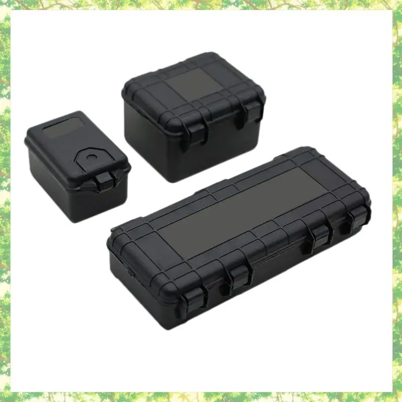 Eco-friendly-9Pcs plástico rc carro caixa de armazenamento ferramenta decoração para traxxas trx4 axial scx10 90046 d90 1/10 rc rastreador acessórios