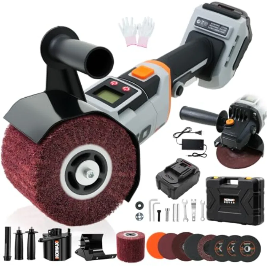 

3IN1 Burnishing Polishing Machine and Buffer Polisher and Angle Grinder 800W Brushless Handheld Electric Metal Burnishing Machi