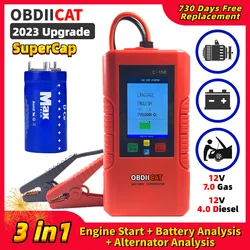 OBDIICAT C158 /C108 Super Capacitor Jump Starter NO Battery Car Booster Auxiliary Powerfull 3in1 Super Capacitor Jumper Starter