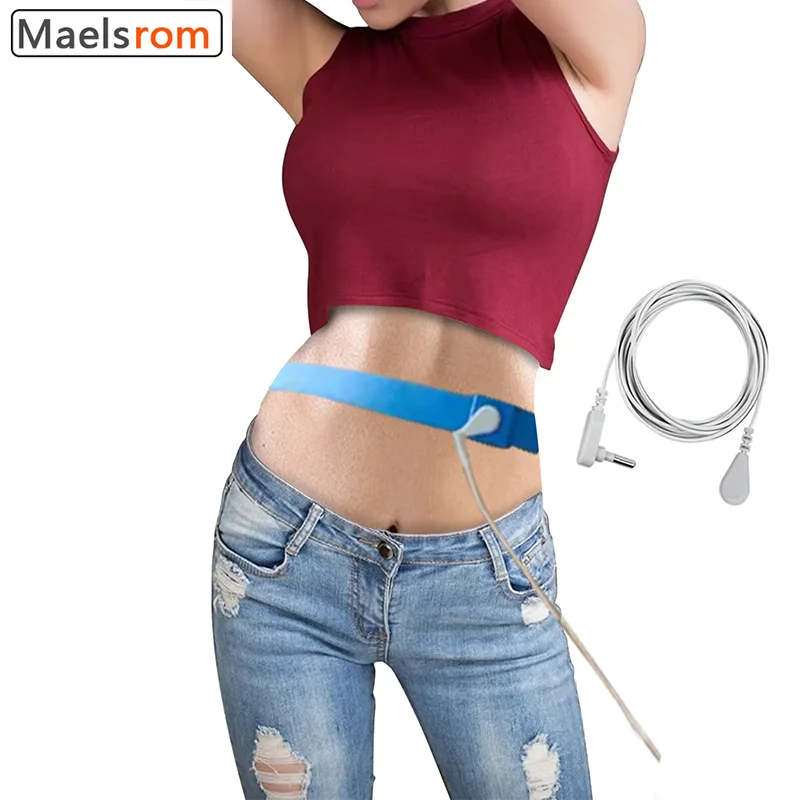 

Grounding Belt Waist Protection Back Blue Support Belt Earthing for Better Sleep Relieve Pain Energy Grounding Conductive Carbon