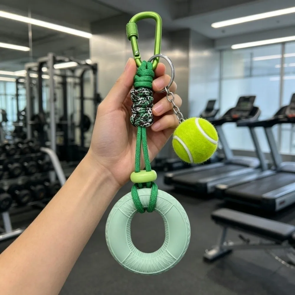 Soft Squeezable Material Grip Strength Trainer Compact Lightweight Tennis‑Shaped Stress Relief Squeeze Ring Creative Design