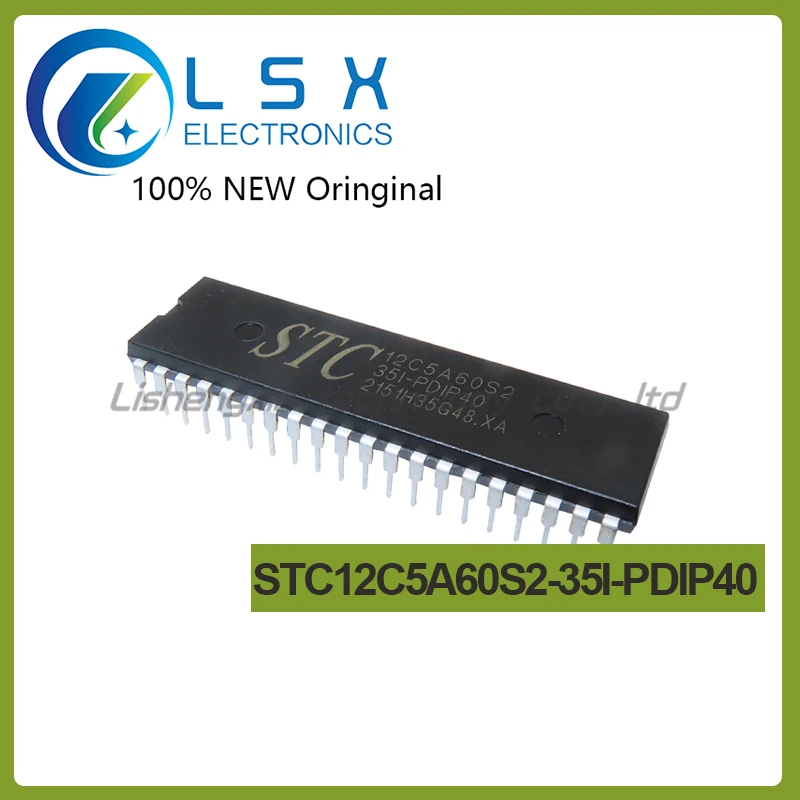 New/5pcs STC STC12C5A60S2-35I-PDIP40 12C5A60S2 MCU Inline DIP40 Original On stock