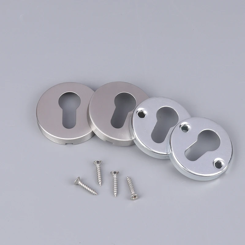 

4PC 5.4cm Keyhole Cover Lock Cylinder Escutcheon Round 304 Stainless Steel Corrosion Covers Set Hardware Lock Accessories