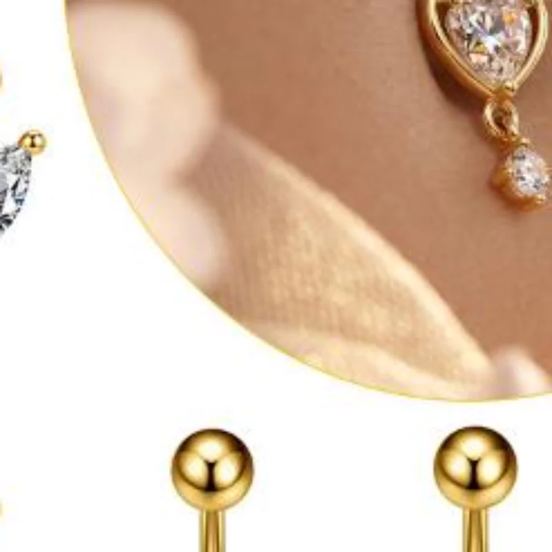 Body Jewelry Hypoallergenic - 1Pcs Cincin Pusar Hiasan Zirkon Premium
