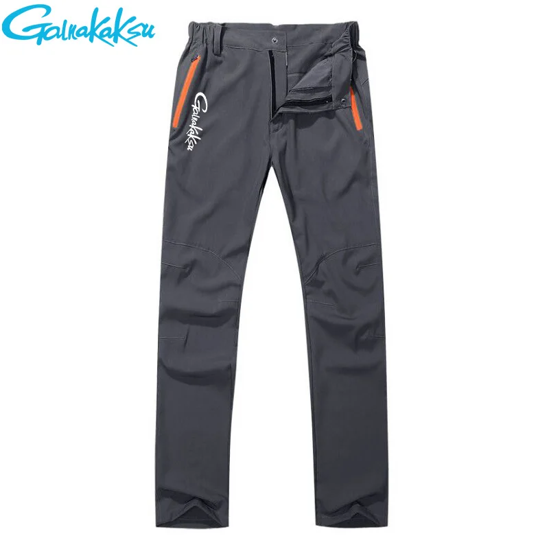 Men Summer Breathable Hiking Fishing Pants Quick Dry Outdoor Sport Pants Elastic Thin Anti-UV Loose Outdoor Trousers Pants