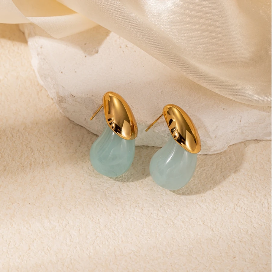 1 pair of new metal cute candy colored earrings, suitable for daily wear, Halloween, Christmas