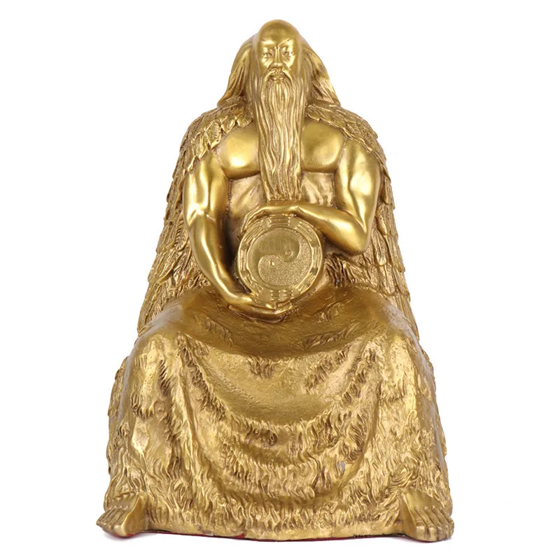 Bronze Statue As the Progenitor of Civilization, Fuxi taught people fishing, hunting, and the marital system