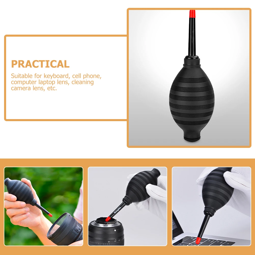 

Plastic Duster Small Air Blower Clean Dust Hair Dryer Black Cleaning Tools Keyboard Cell Phone Lens Camera Silicone