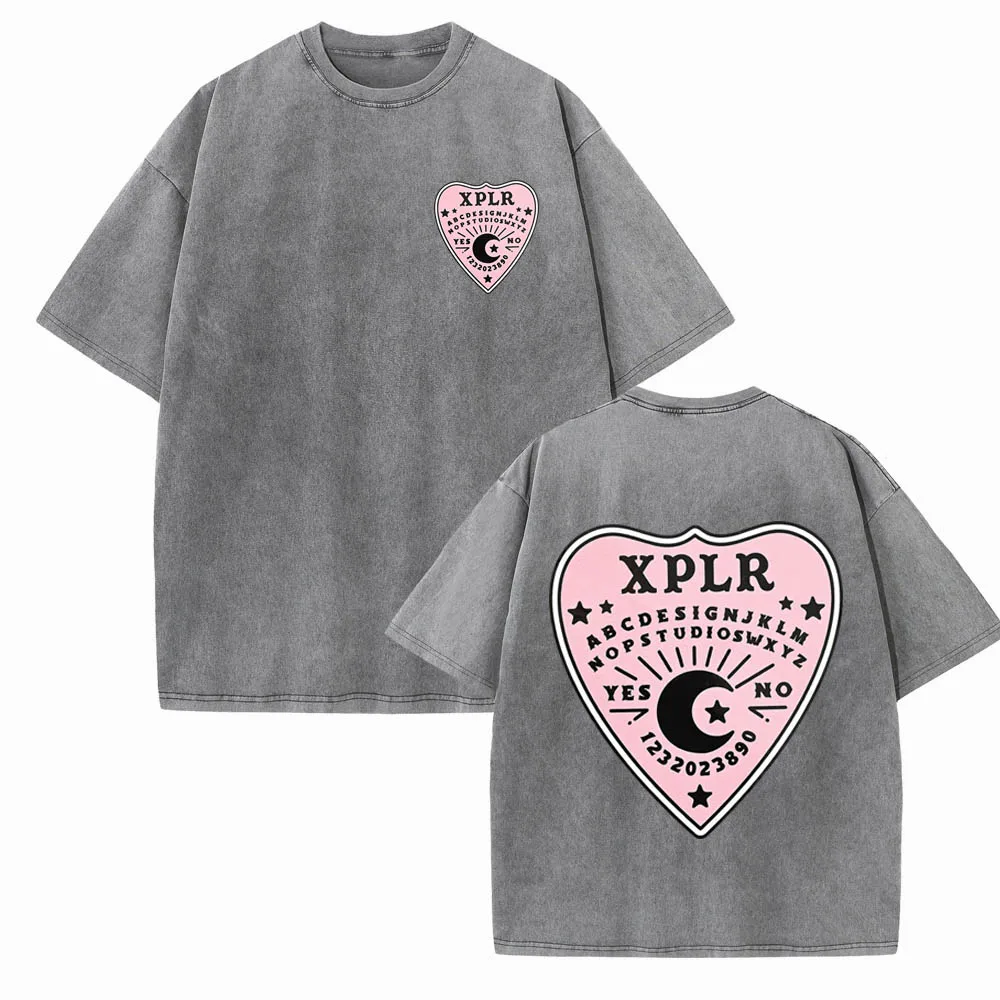 Xplr Planchette Shirts Harajuku Hip Hop Streetwear Cotton Vintage T-Shirts