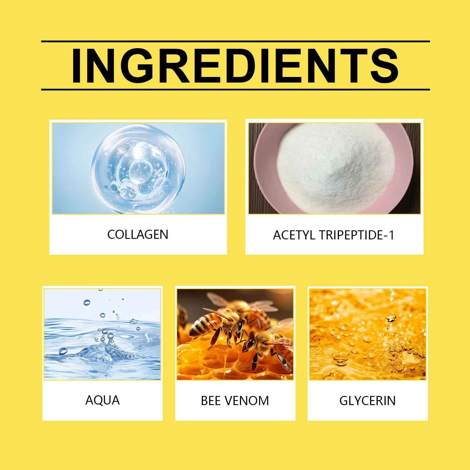 Removedor instantâneo de rugas, creme de veneno de abelha, endurecimento intenso, levantamento, brilho, hidratação profunda, tratamento facial, cuidados com a pele