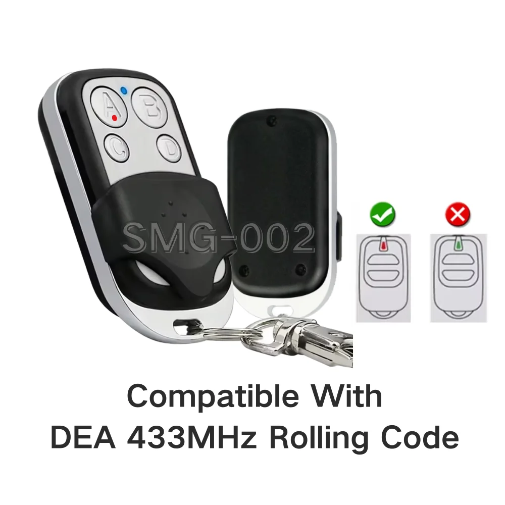 

Для DEA 433,92 МГц пульт дистанционного управления с подвижным кодом, совместимый с DEA GT2 GT4 GTI2 GTI4 GTI2M GTI4M MIO TR2 TR4 устройство открывания ворот