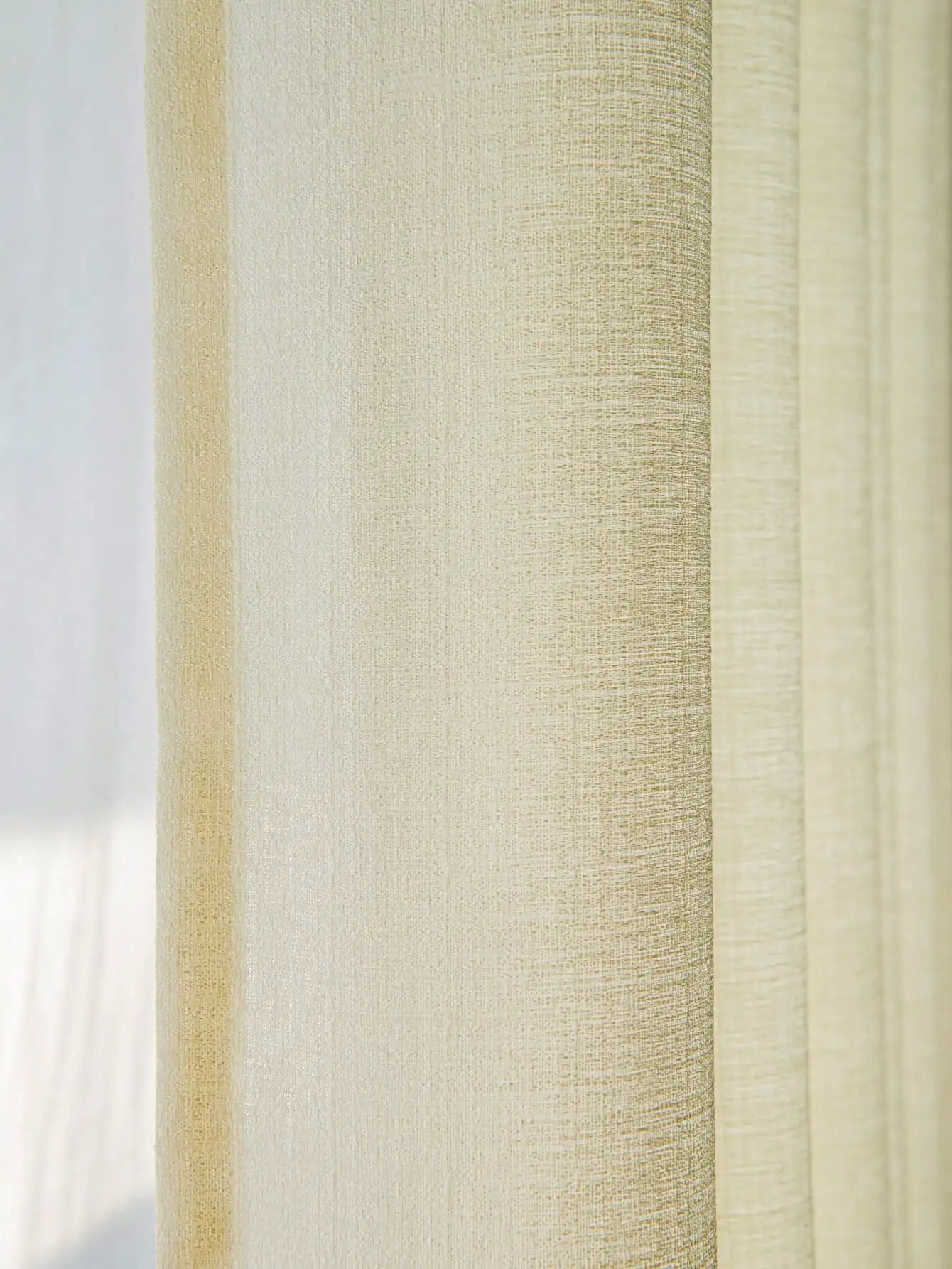 High quality living room kitchen luxurious Yarn Yellow and Breatheable Curtain Shading Fabric Polyester Korean Yarn Curtain