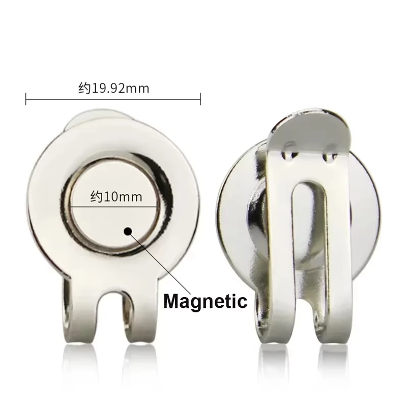 مقاطع قبعة كرة الجولف المغناطيسية، ملحقات طباعة الرسوم المتحركة المضحكة لقبعة الجولف المعدنية المزخرفة هدية لمحبي الجولف