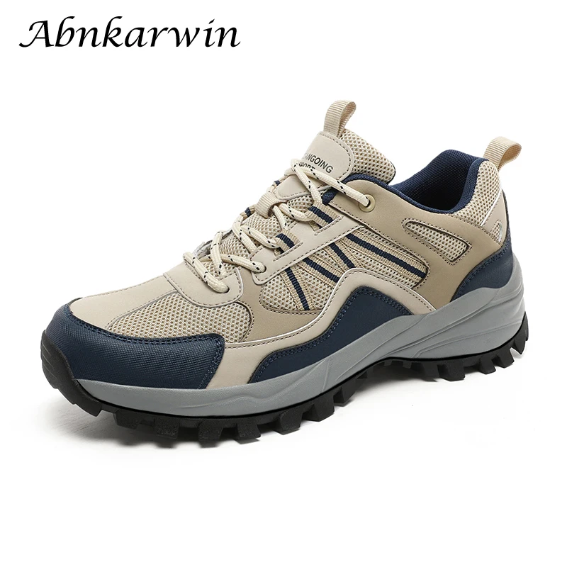 Anti Slip Outdoor Hiking Shoes Men Trekking Sneakers Mountain Shoes Tracking Camping Plus Big Size 39-46 47 48