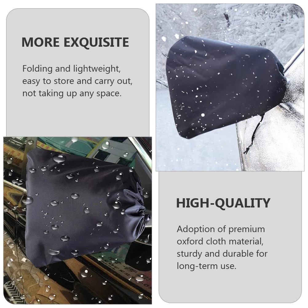 

1 пара защитных чехлов для зеркала заднего вида из ткани Оксфорд, пылезащитный водонепроницаемый щит для автомобиля, защита от снега, льда и мороза