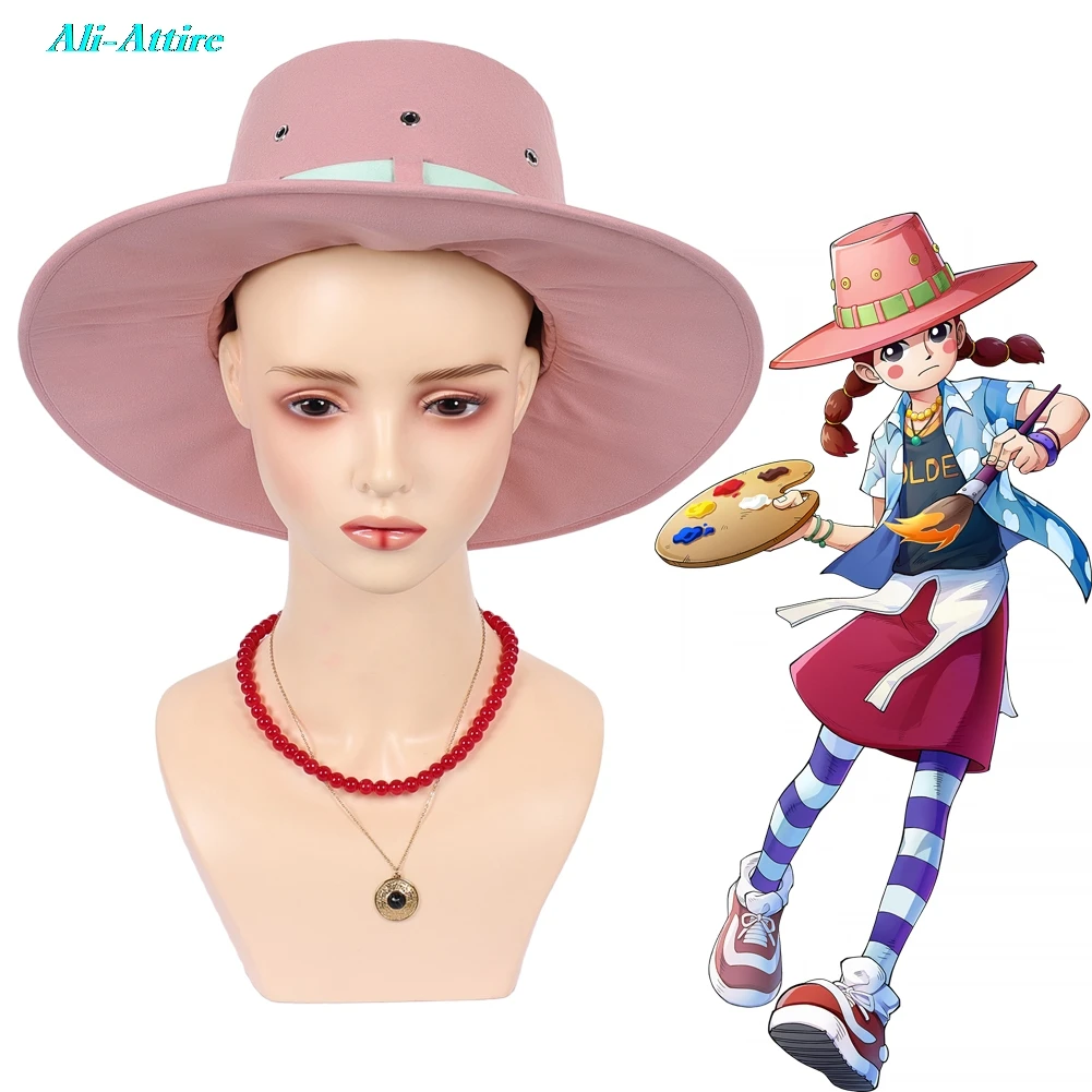 

Костюм для косплея Пиратки из сериала «Золотая неделя» (2026), розовая шляпа, аксессуары, наряд для вечеринки и ролевых игр