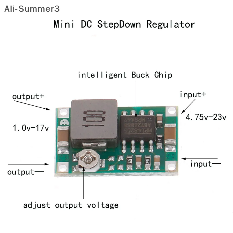 عالية الجودة محول خفض الجهد فولت منظم 3A MINI DC-DC محول تنحى فولت منظم 5 فولت-23 فولت إلى 3.3 فولت 6 فولت 9 فولت 12 فولت