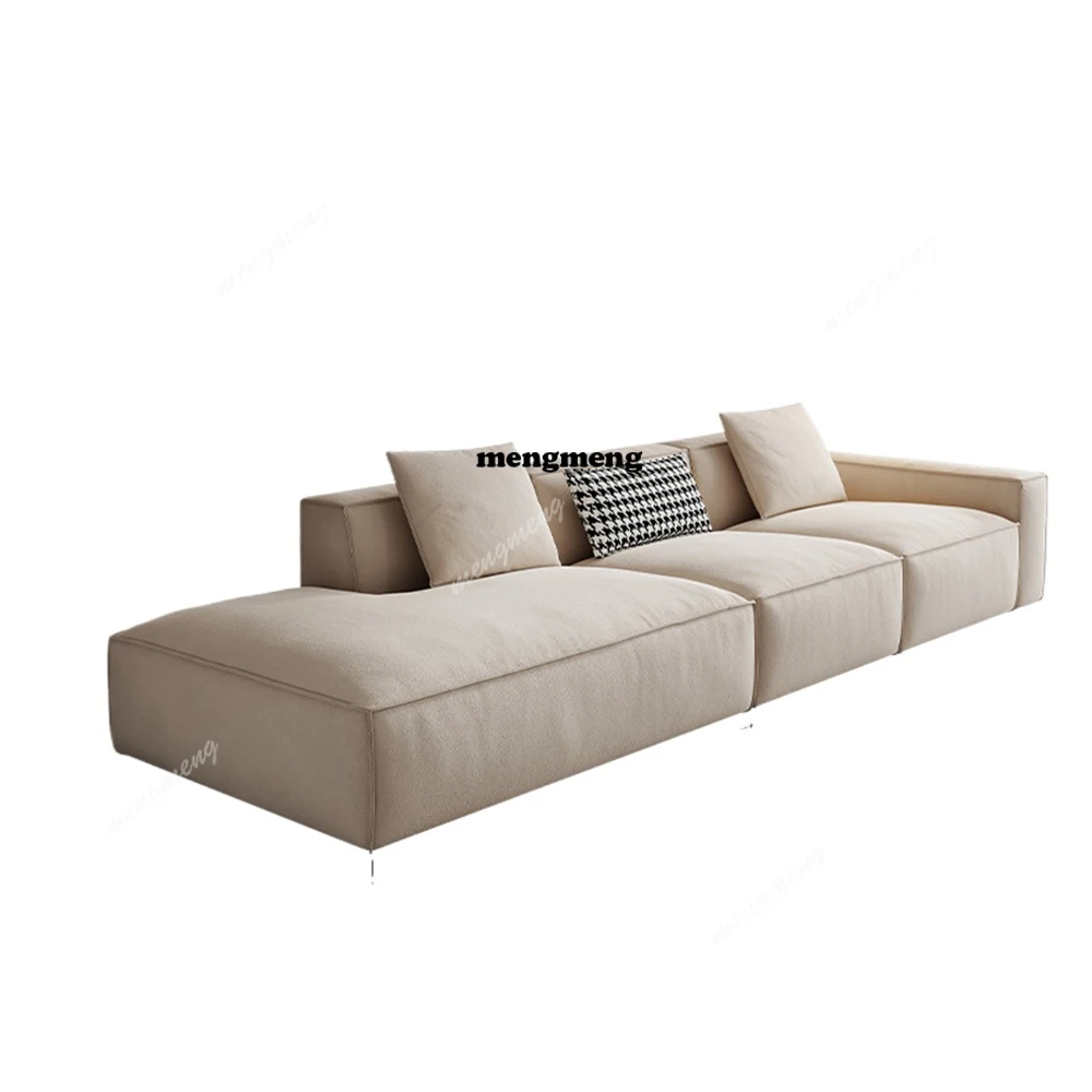 Minimalist Luxury Living Room Sofas Italian Leather Elegant Lounge Sofas Family Waterproof Muebles Para El Hogar Furnitures