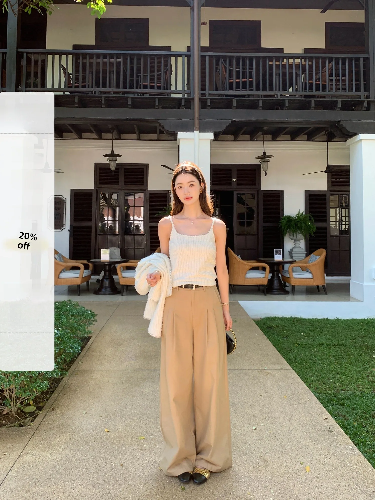 

Женские повседневные прямые брюки Pusumede цвета хаки из хлопка, свободные, для отдыха и работы, с высокой талией