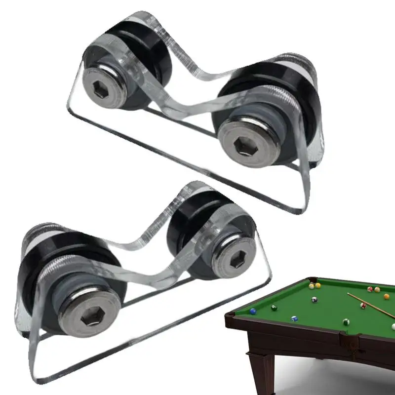 

Billiards Cue Roller 2 Pack Cue Straightness Detector Pool Stick Accessories Club Roller Tip Shaper Lightweight Repair Tool For