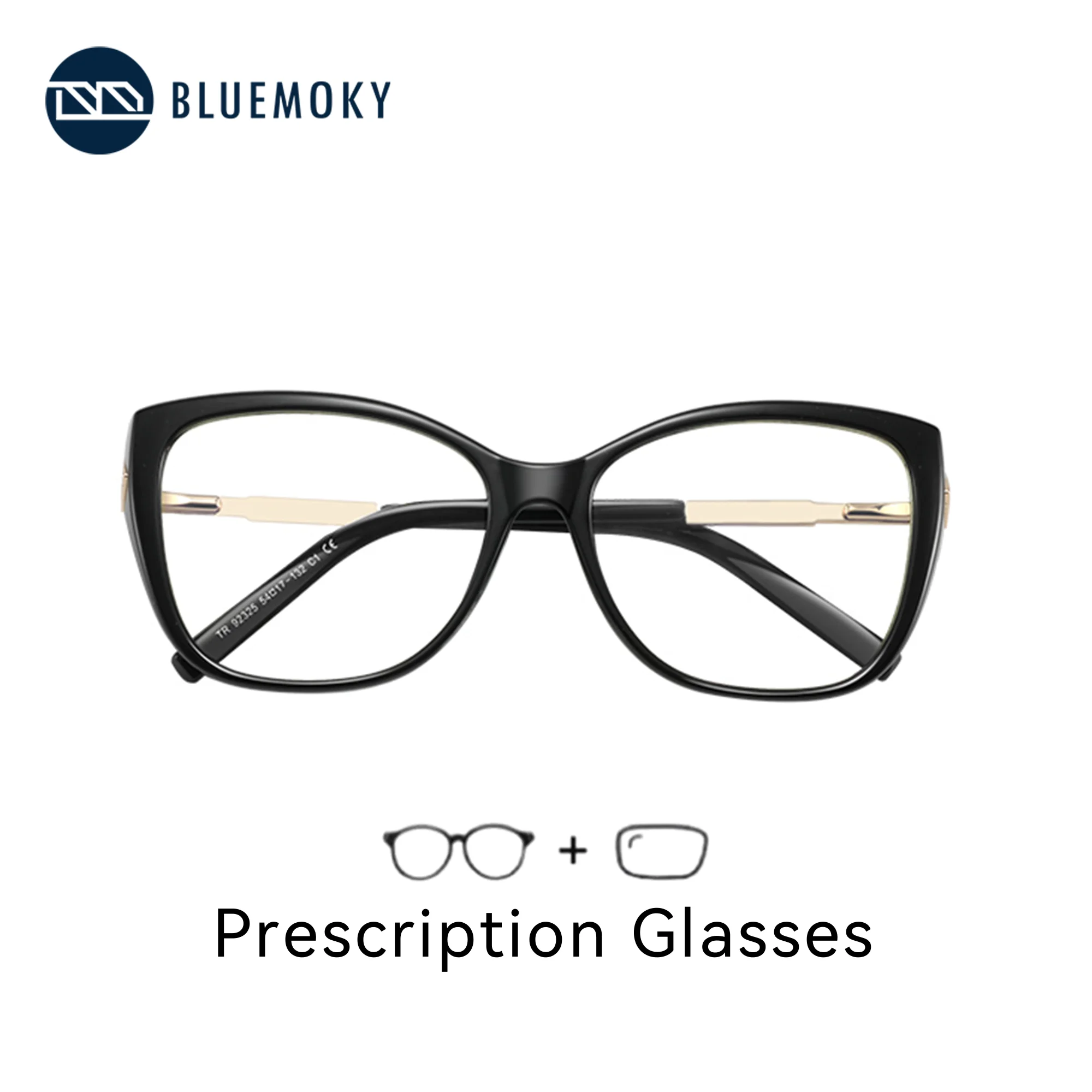 

Очки BLUEMOKY с диоптриями для женщин, прогрессивные линзы для коррекции близорукости с оптическими линзами, блокирующими синий свет