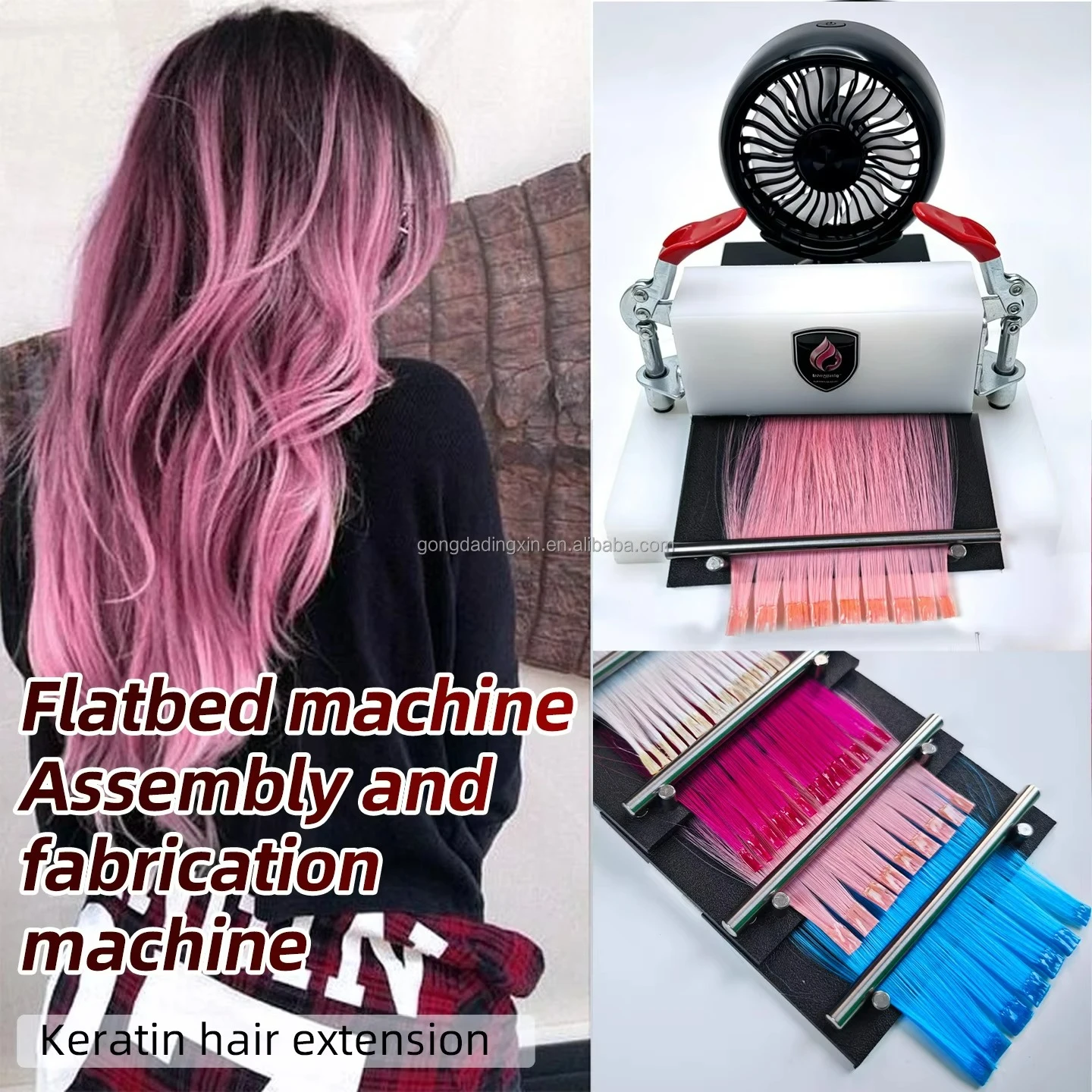 Professional Grade Hair Extension Tool Kit Adhesive Tape Machine Stainless Steel Pliers Remover Bonds Sectioning Clips