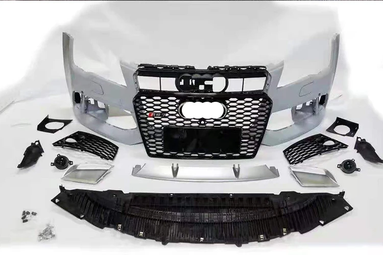 Dropship Wholesale high quality car accessories  Front Bumper With grille PP Material Car bodiKits For audis A7 RS7 2009-2015