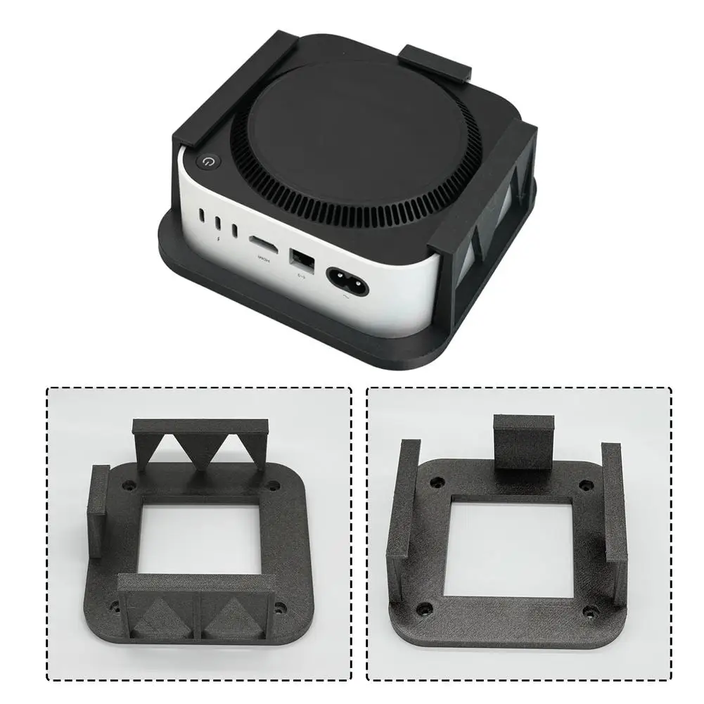 Suitable For Apple Mac Mini M4/M4 Pro Hidden Under-table Bracket Saves Space Mac Mini M4 Under-table Bracket 3D Printing