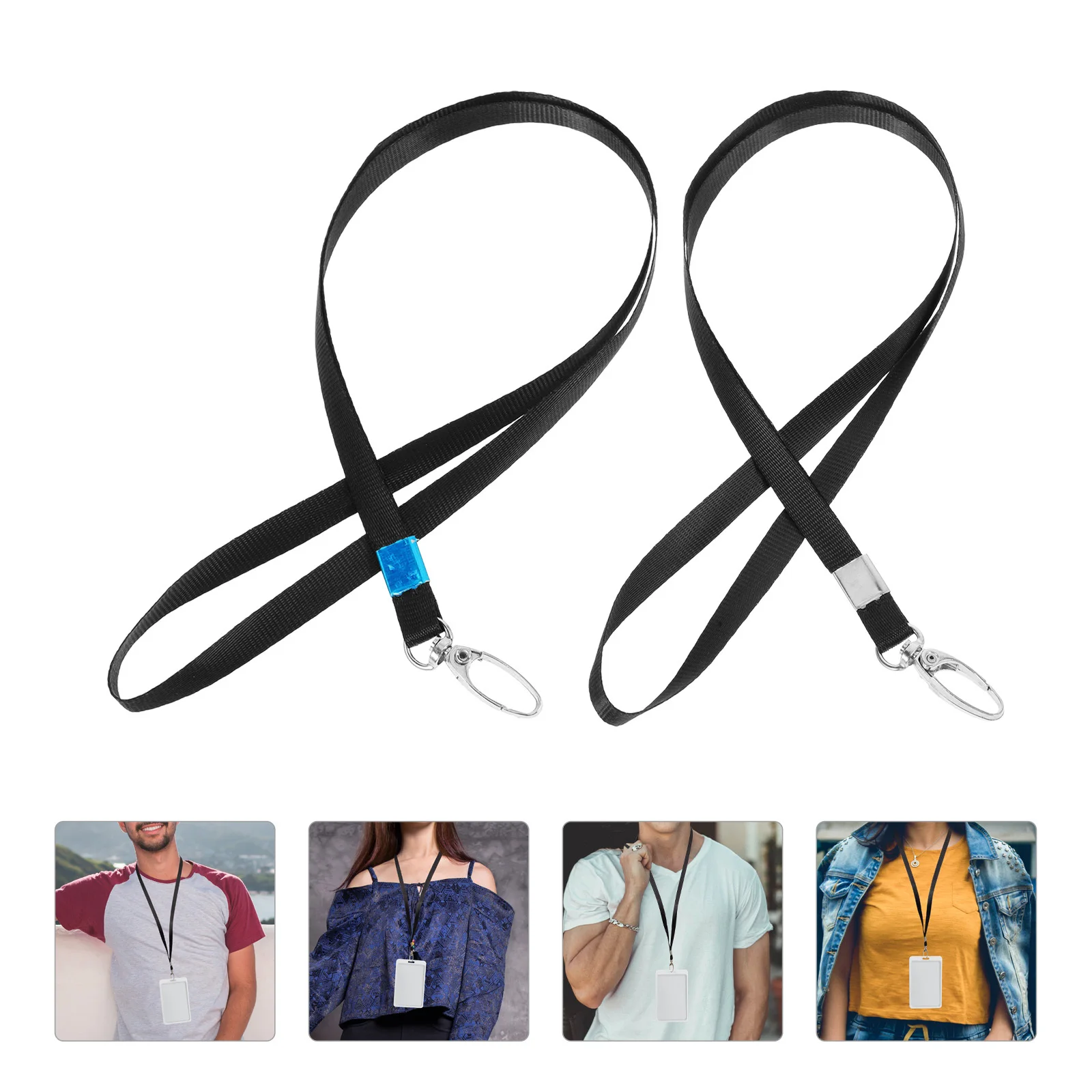 25 個 ID カードストラップ ネックストラップ 仕事用吊り下げロープ オフィス 学校 旅行 日常ストラップ ストラップ