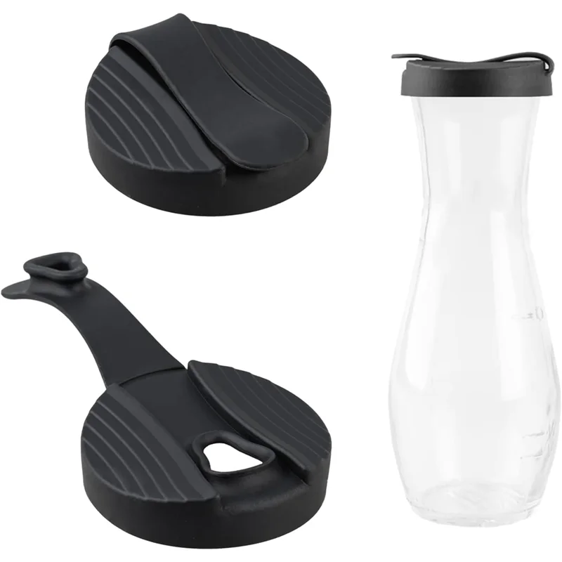 

A25F-Replacement Lids 2 Packs For Good Seasons Dressing Mix,Cruet Glasses Cap,Salad Dressing Jar
