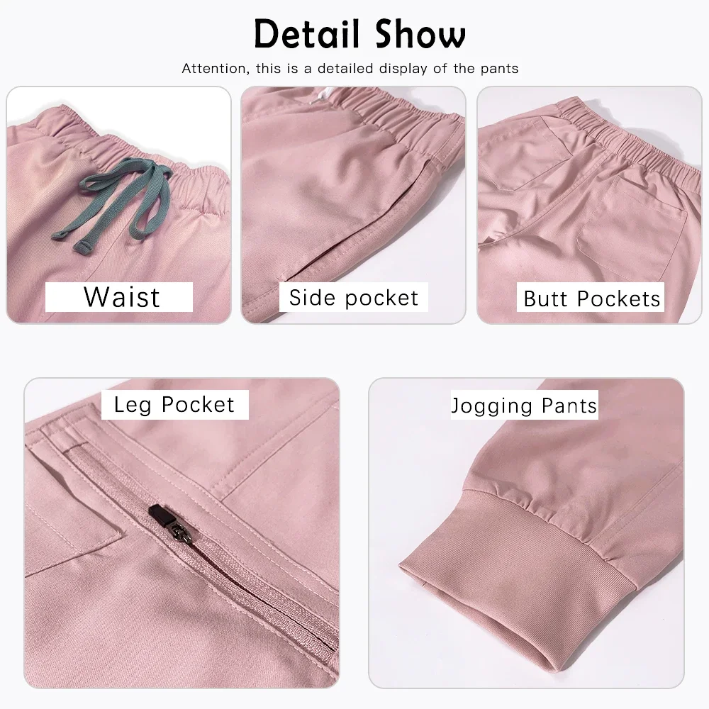 หลากสีชุดขัดทางการแพทย์ผู้หญิงโรงพยาบาลชุดสครับความงามโรงพยาบาลเสื้อผ้าพยาบาลอุปกรณ์เสริมทันตกรรมศัลยกรรมชุดทำงาน