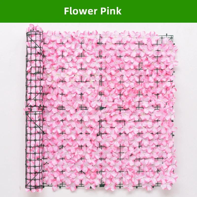 Clôture à Fleurs Artificielles pour Jardin, Panneaux Muraux de Haie Florale pour Arrière-Plan de Mar