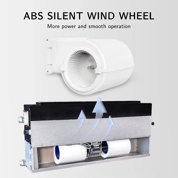 HVAC-System, Wasserkühler, Lüfterspulen, Kühlung, Heizung, Decke, verdeckte Lüfterspuleinheit (DC-MOTOR)