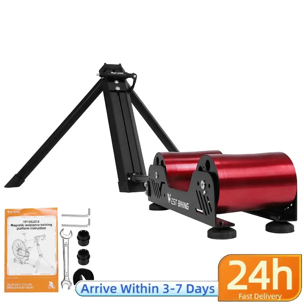 

Bikes Trainer Bicycle Training Platform Resistance Adjustable Bicycle Cycling Trainer Roller Folding for 16in To 29in Wheels